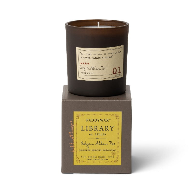 Library 6 oz Candle - Edgar Allan Poe Boxed