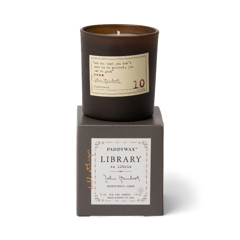 Library 6 oz Candle - John Steinbeck Boxed
