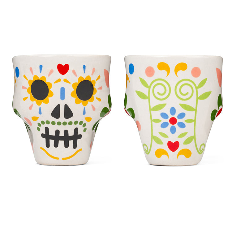 Sugar Skull Shot Glasses - Set of 2