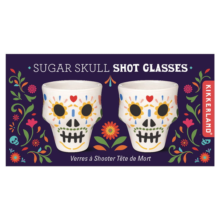 Sugar Skull Shot Glasses - Set of 2