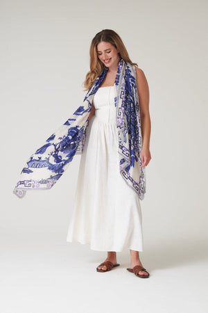 Blue Giant Willow Tree Scarf