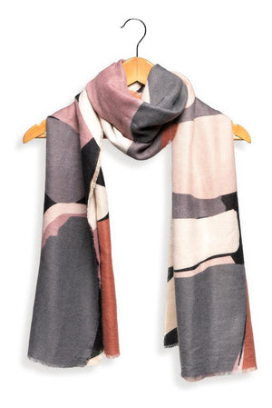 Abstract Muted Neutrals Scarf