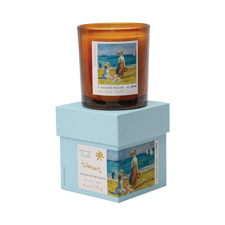 Impressionist 6oz Soy Candle in Gift Box Renoir Sea Salt + Sage