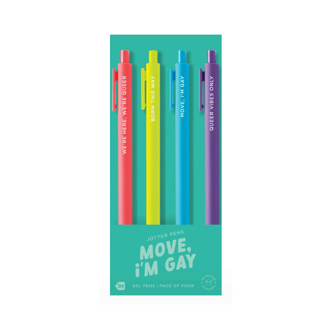 Jotter Gel Pens Set of 4 - Move I'm Gay