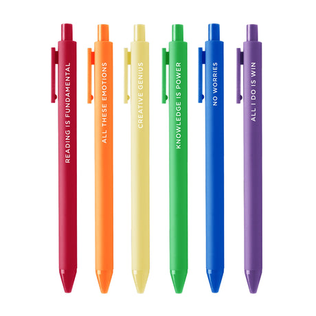 Jotter Gel Pens Set of 6 - No Worries