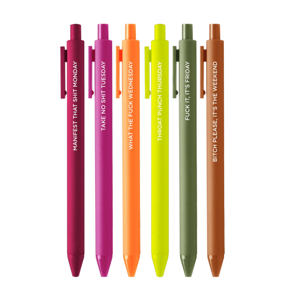 Jotter Gel Pens Set of 6 - What Day Is It?