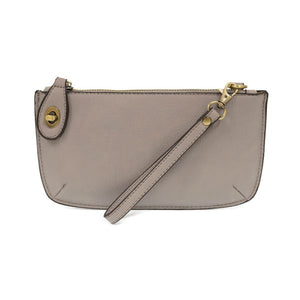 Vegan Leather Mini Crossbody Clutch - Harbor Grey