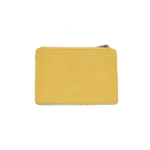 Vegan Leather Penny Mini Wallet - Laguna Yellow