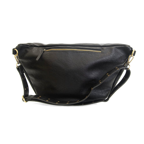 Vegan Leather Mel Large Sling Bag Black Back