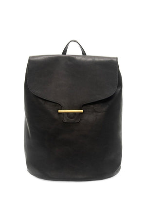 Vegan Leather Rhetta Backpack - Black