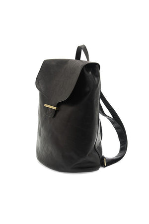 Vegan Leather Rhetta Backpack - Black