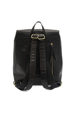Vegan Leather Rhetta Backpack - Black