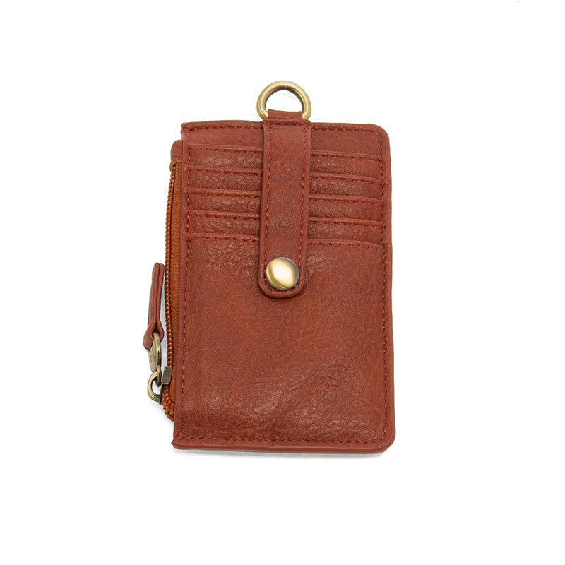 Vegan Leather Dolly Small Keyring Card Wallet - Spice