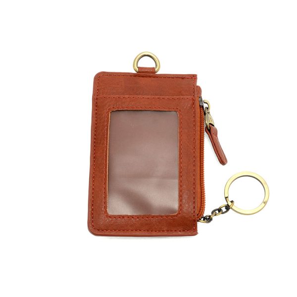 Vegan Leather Dolly Small Keyring Card Wallet - Spice