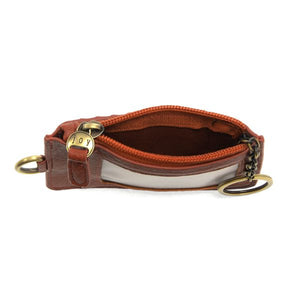 Vegan Leather Dolly Small Keyring Card Wallet - Spice
