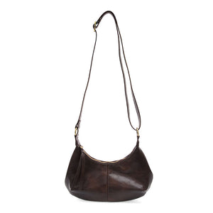 Vegan Leather Giselle Small Hobo Bag - Mocha