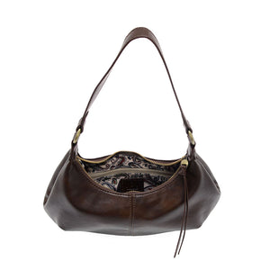 Vegan Leather Giselle Small Hobo Bag - Mocha