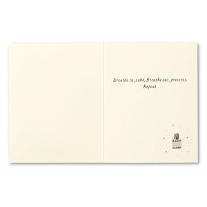 Birthday Greeting Card - A Birthday Meditation Interior Message