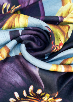 Hellebore Floral Lux Print Scarf