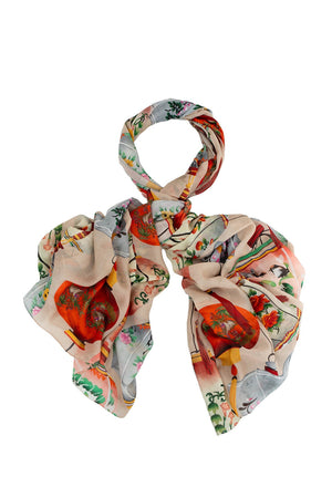 Lanterns Red Scarf