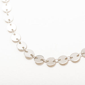 Flat Circles Chain Candra Necklace