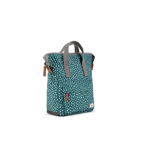 Ori London Bantry B Drizzle Sage Small Recycled Canvas Backpack Front 3D