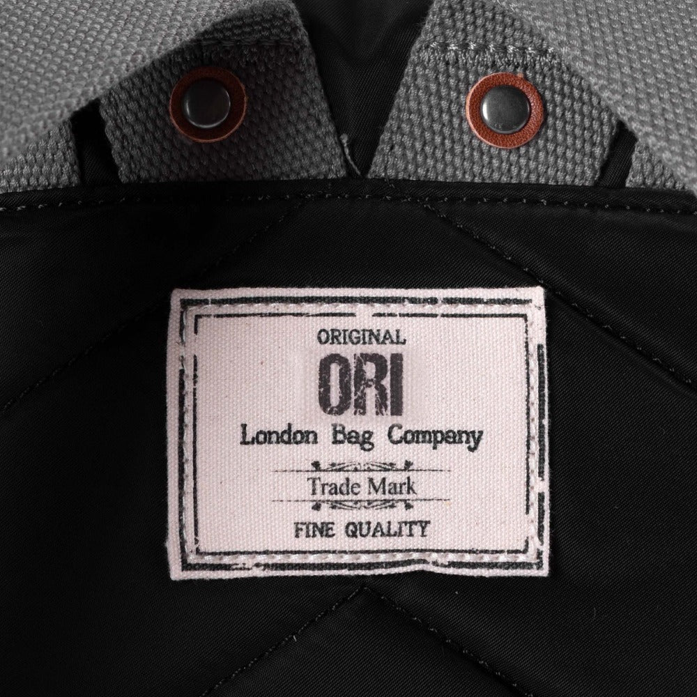 Bantry B Small Sustainable Recycled Nylon Backpack Black Original Ori London Bag Company Trade Mark Label