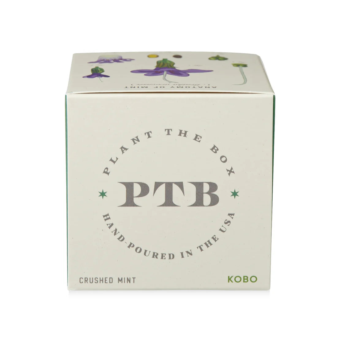 Crushed Mint - Pure Soy Candle Plantable Box