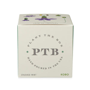 Crushed Mint - Pure Soy Candle Plantable Box