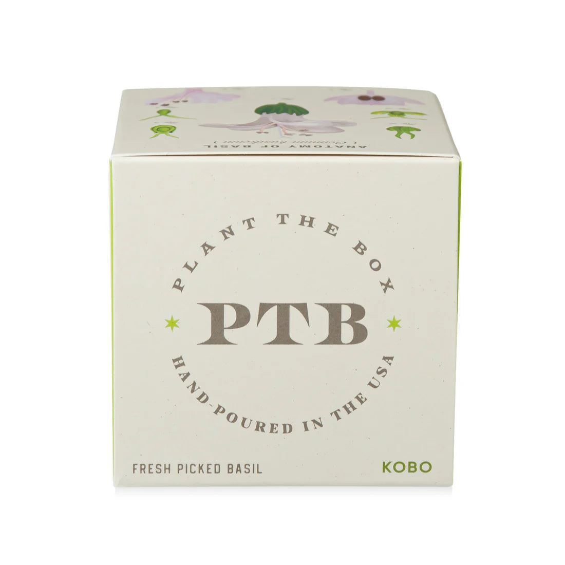 Fresh Picked Basil - Pure Soy Candle Plantable Seed-Infused Box
