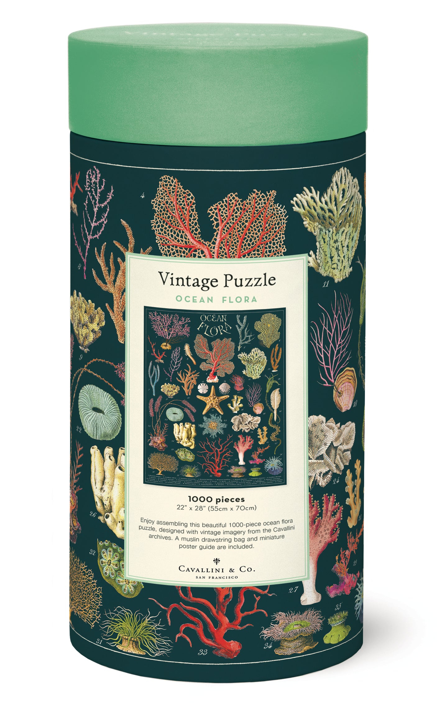 1000-Piece Vintage-Style Puzzle – Ocean Floor