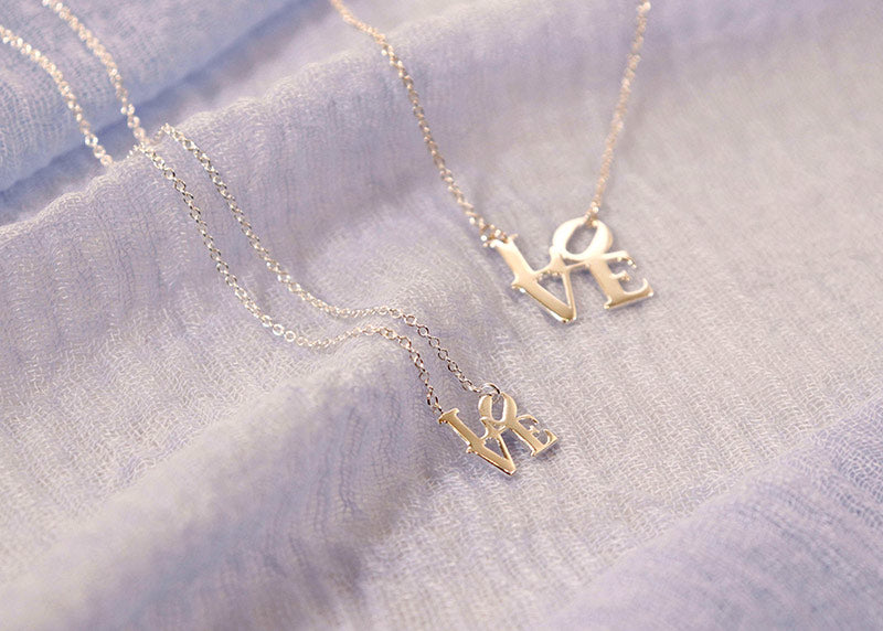 Philly LOVE Sign Pendant Necklace - Hello World Modern Mercantile