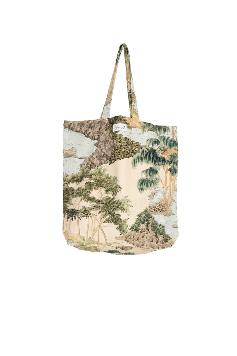Canvas Tote Bag - Rivers and Trees Natural