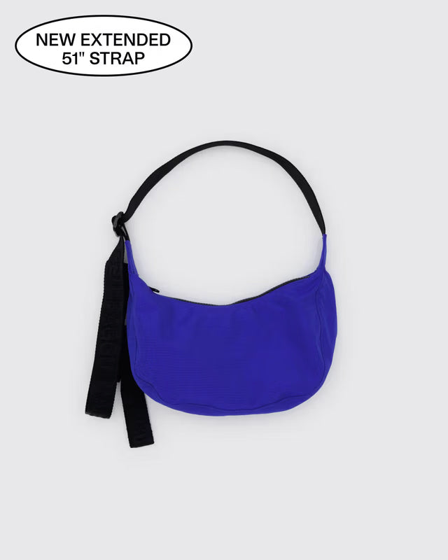 Small Nylon Crescent Bag - Lapis