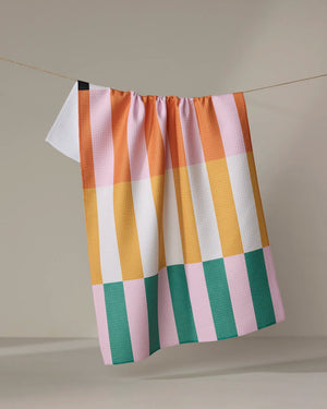 Stacked Stripes Tea Towel