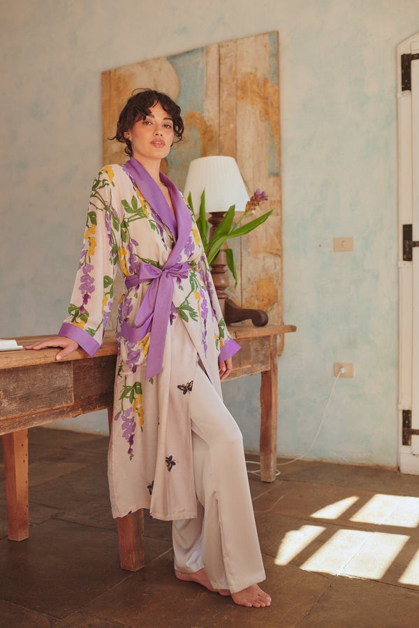Wisteria Lilac Robe