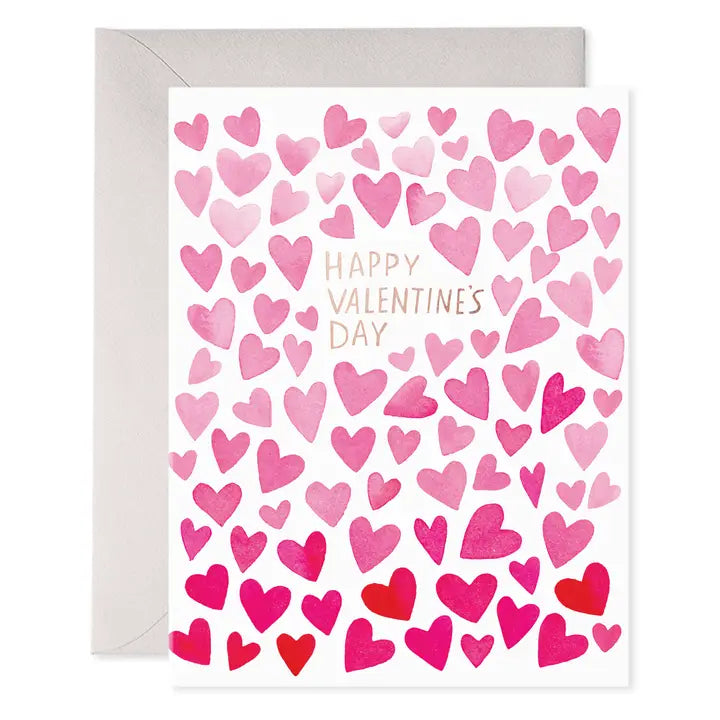 Valentine's Day Hearts Greeting Card