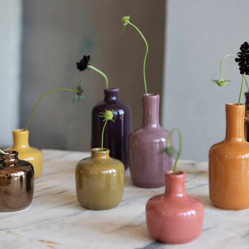 Small Stoneware Bud Vase Lifestyle