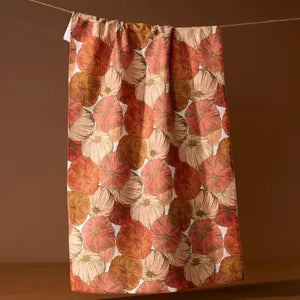 Kitchen Microfiber Tea Towel - Tendril Pumpkins