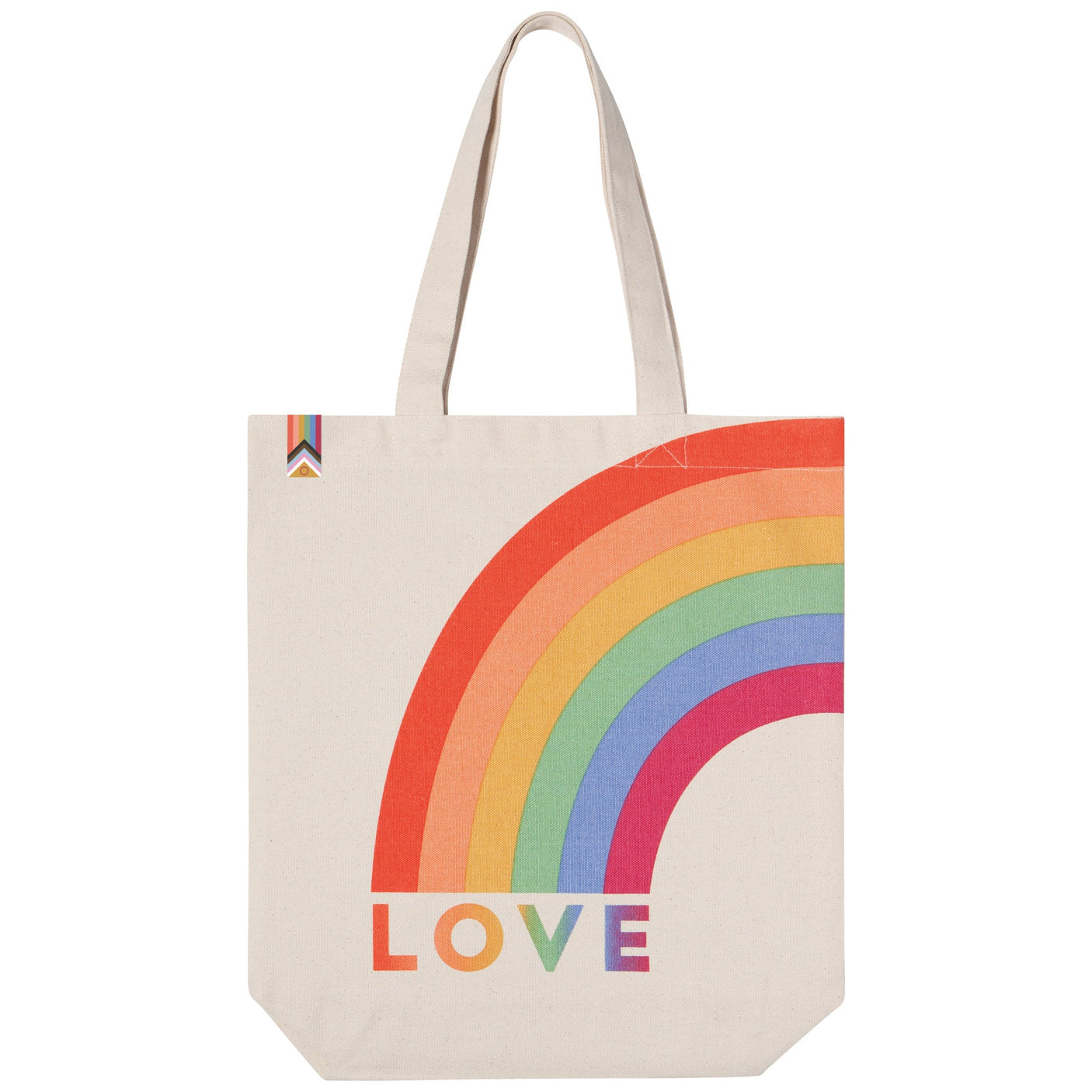 Love is Love Rainbow Everyday Cotton Canvas Tote Bag