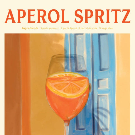 Aperol Spritz Cocktail Everyday Greeting Card Detail