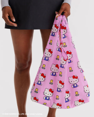 Standard Baggu Reusable Shopping Bag - Hello Kitty Pink