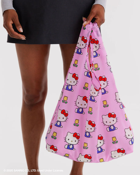 Standard Baggu Reusable Shopping Bag - Hello Kitty Pink