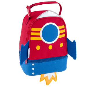 Insulated Adjustable Strap Fun Shaped Kids' Lunch Box Bag Rocket Space Ship