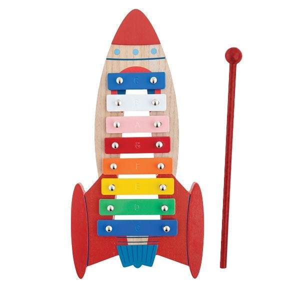 Rocketship Xylophone Kids' Musical Toy