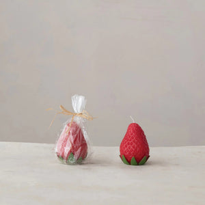 Unscented Strawberry Candle