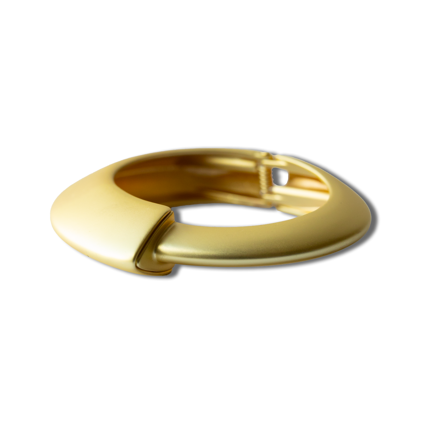 Matte Chunky Hinged Bangle Bracelet
