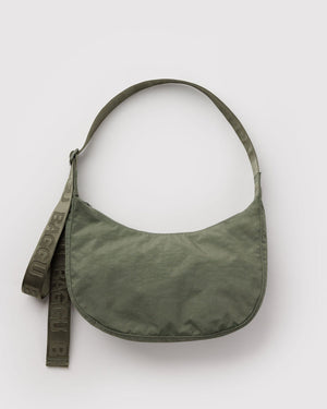 Medium Nylon Crescent Bag - Caper