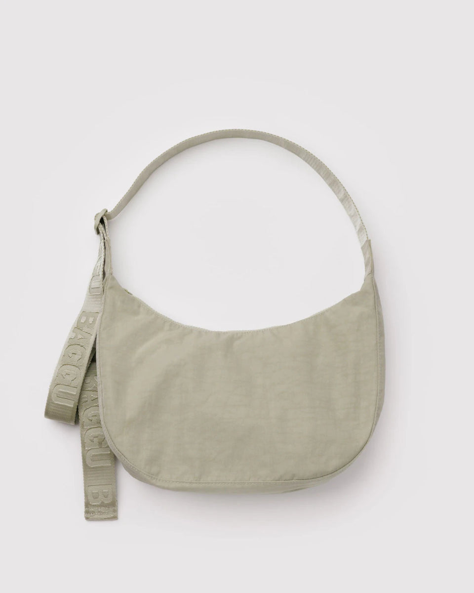Medium Nylon Crescent Bag - Celadon - Hello World Modern Mercantile