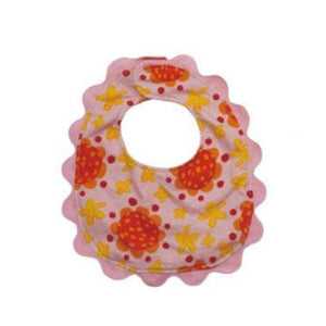 Cotton Terry Cloth Colorful Scalloped Trim Baby Bib